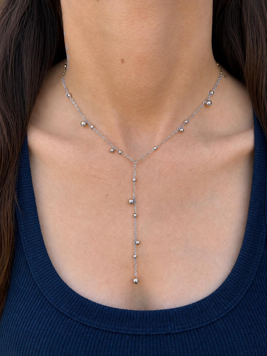 Collier long doré