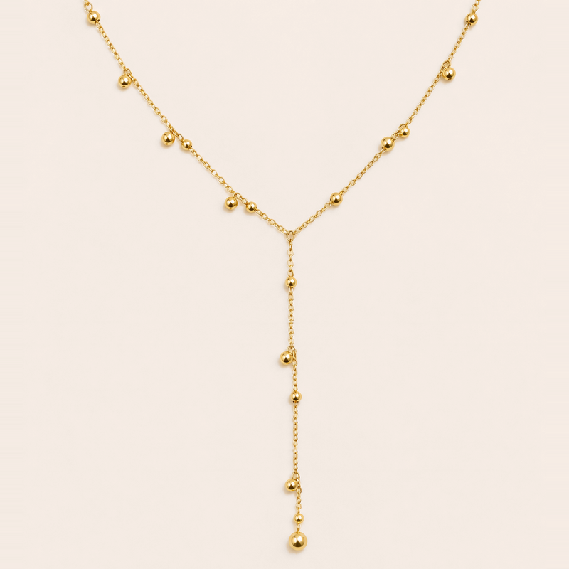 Collier long doré