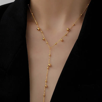 Collier long doré